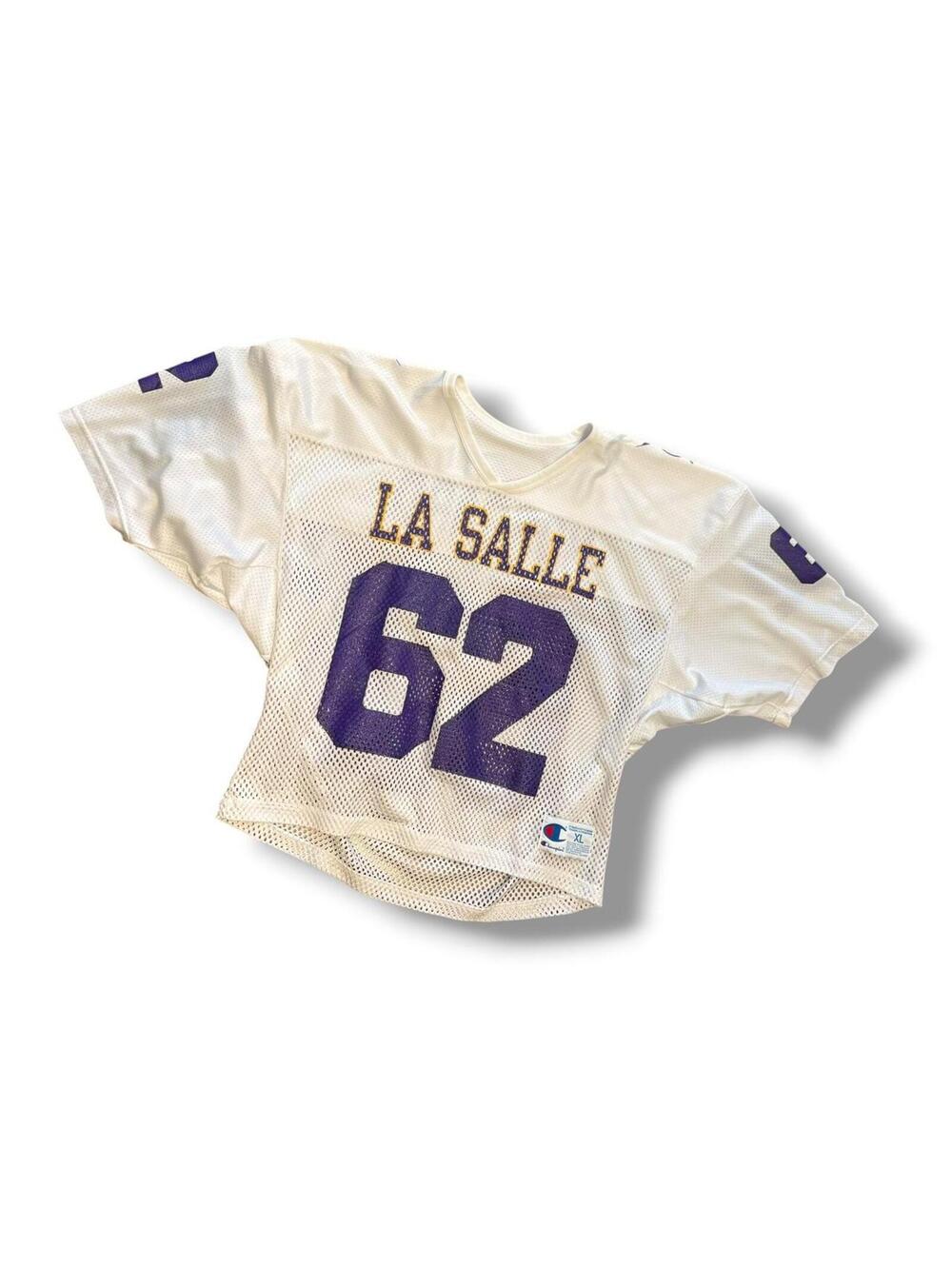 White La Salle Norgard #62 Jersey
